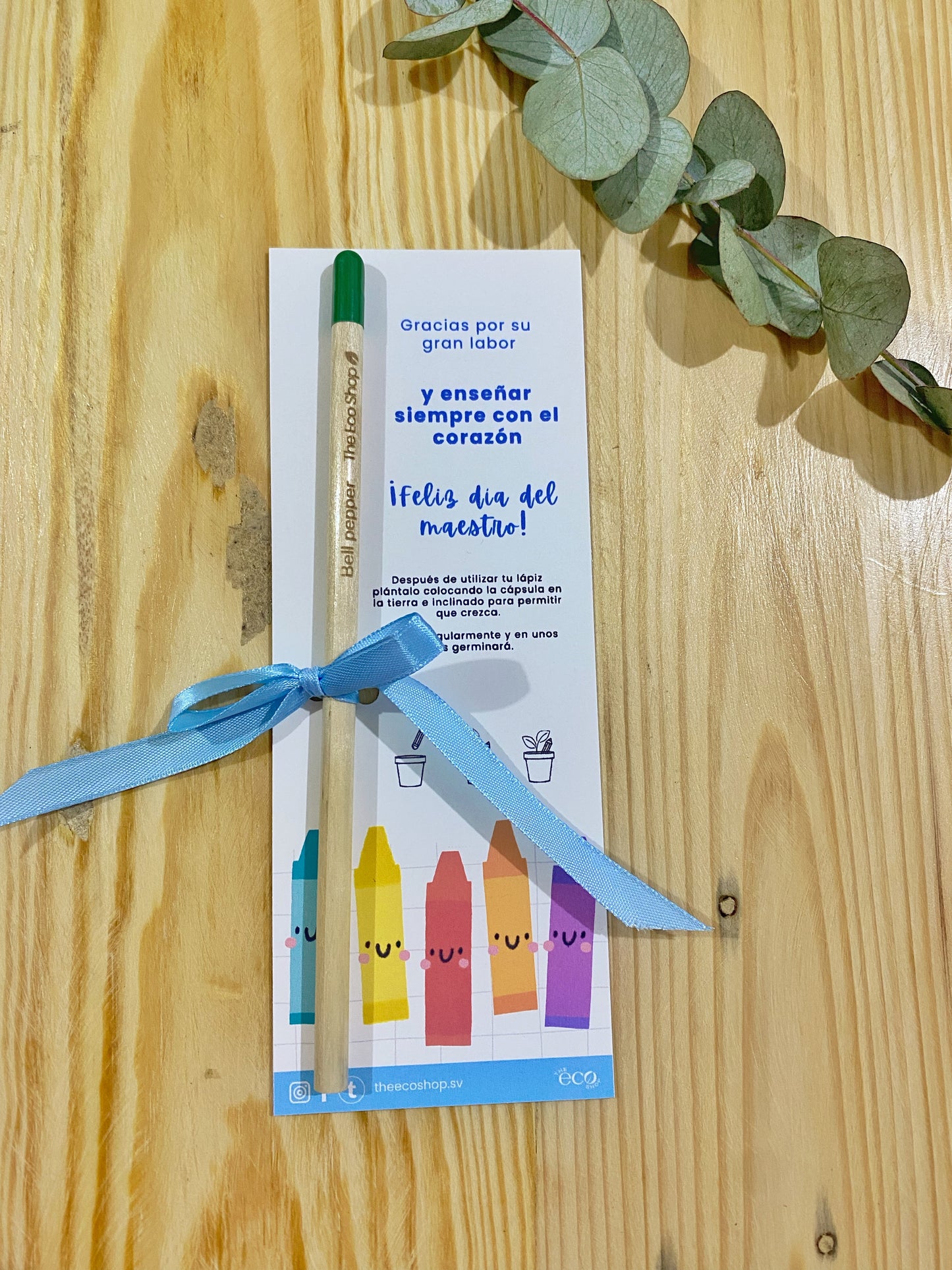 Lápiz plantable día del maestro