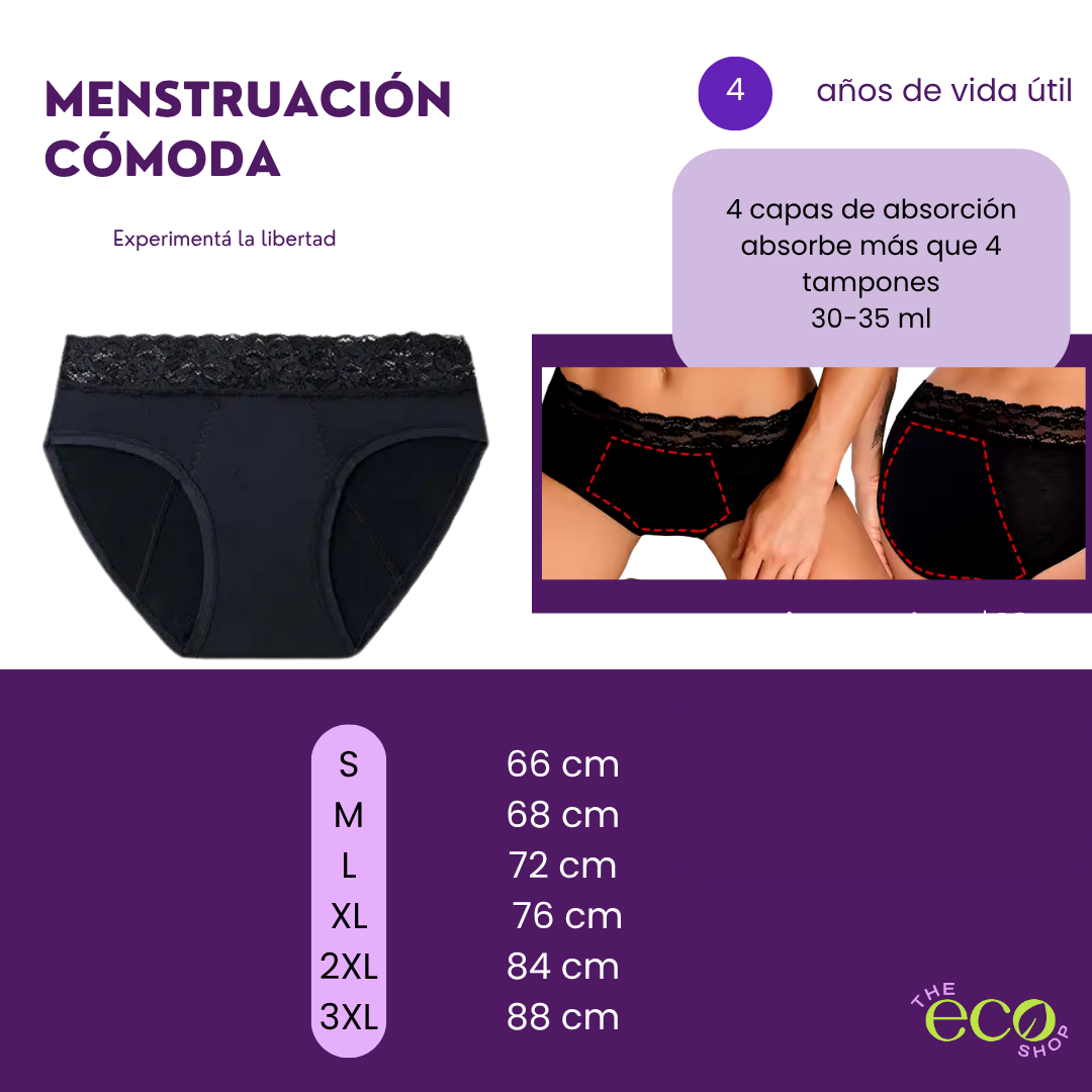 Panty Menstrutal Lace Design