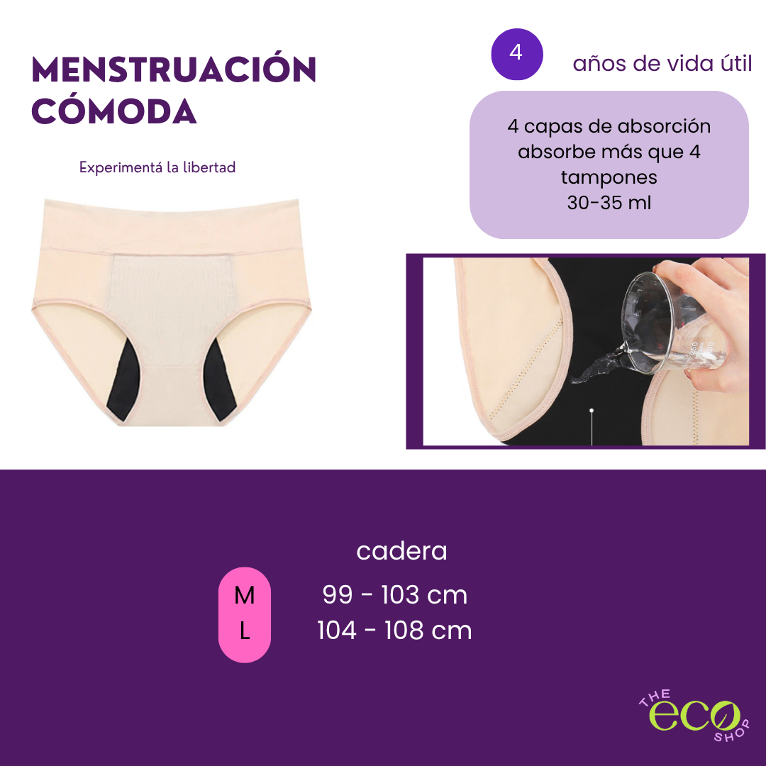Panty Menstrutal Color natural