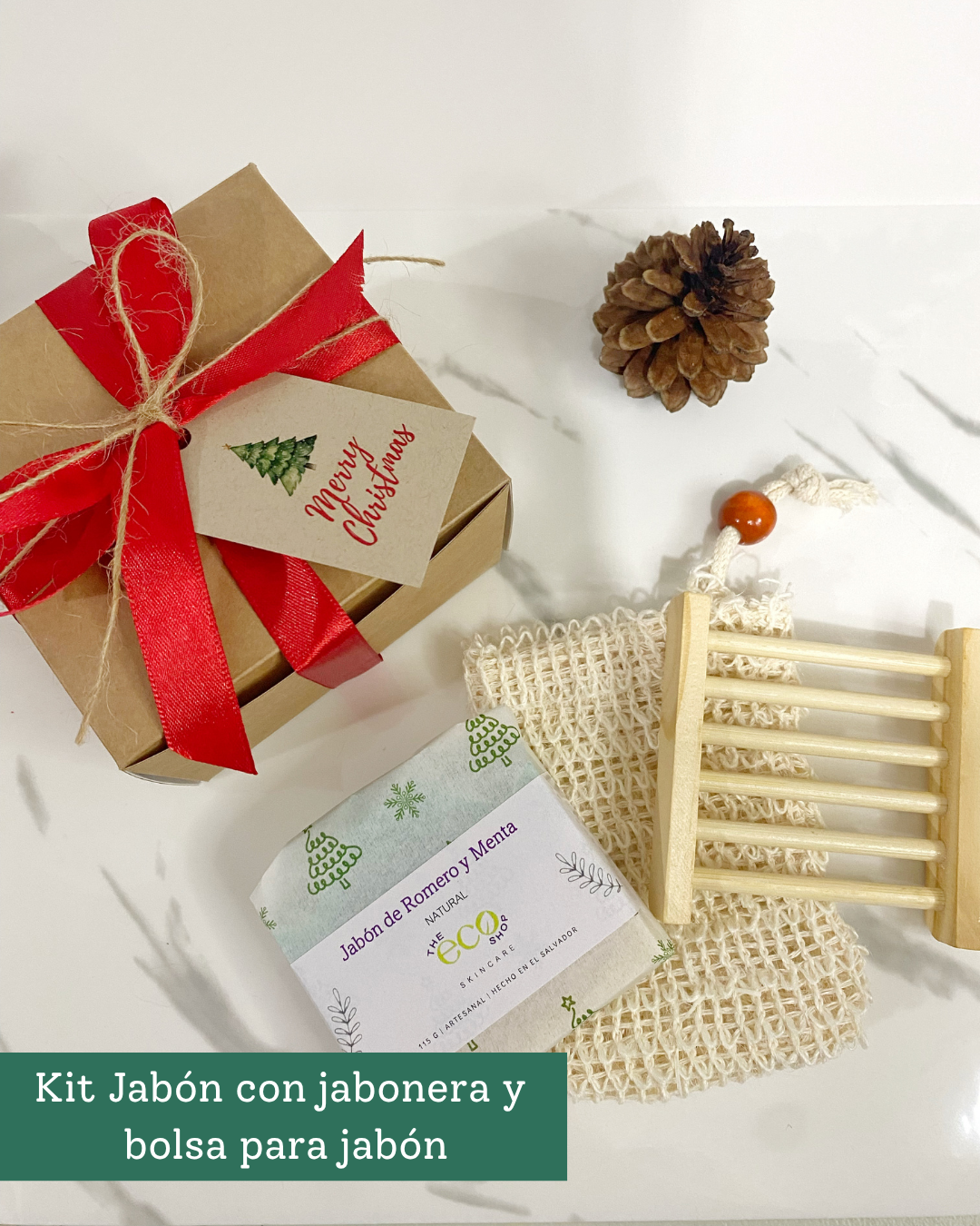 kit Jabón con Bolsa para Jabón y Jabonera