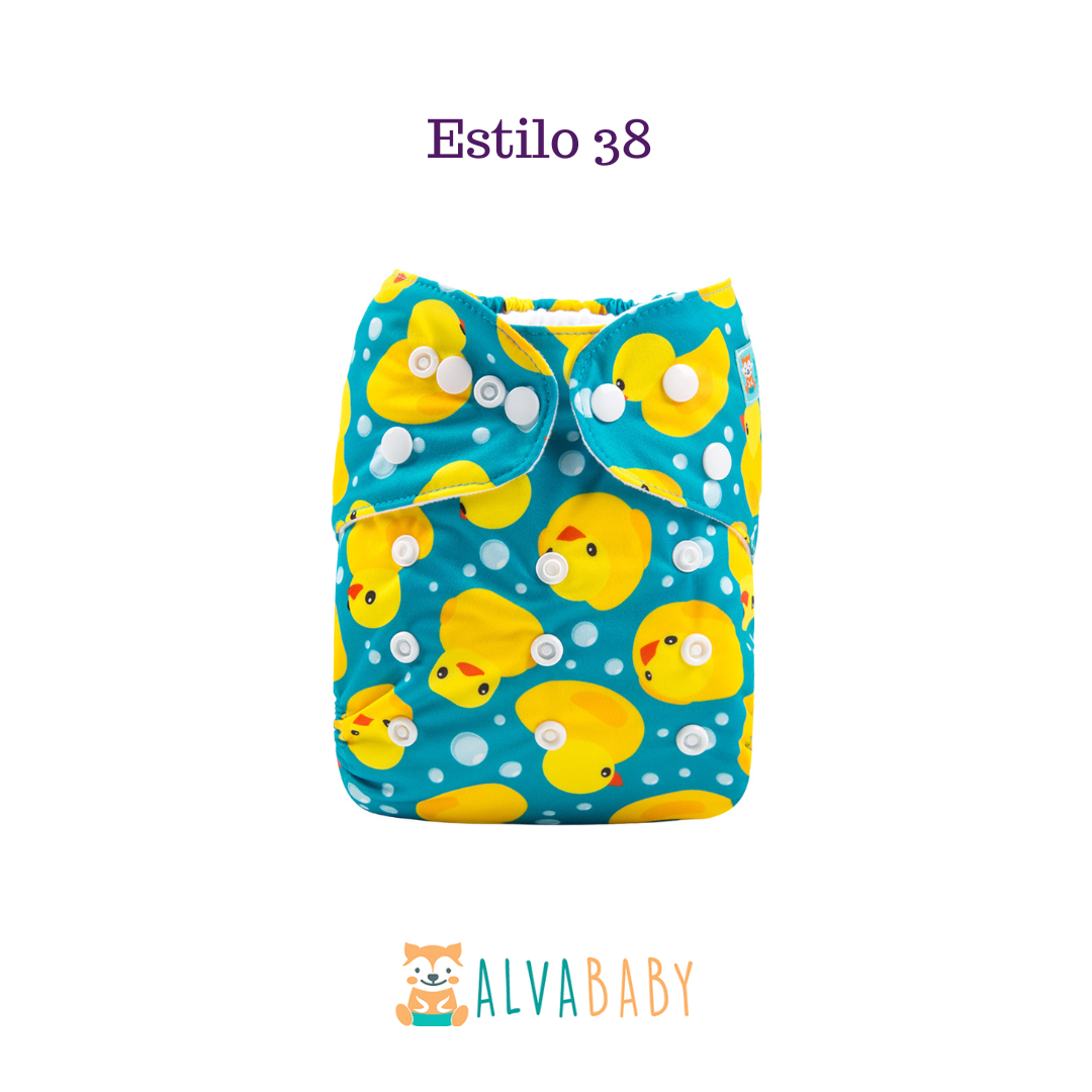 Pañal Ecológico ALVABABY - Estilo 38