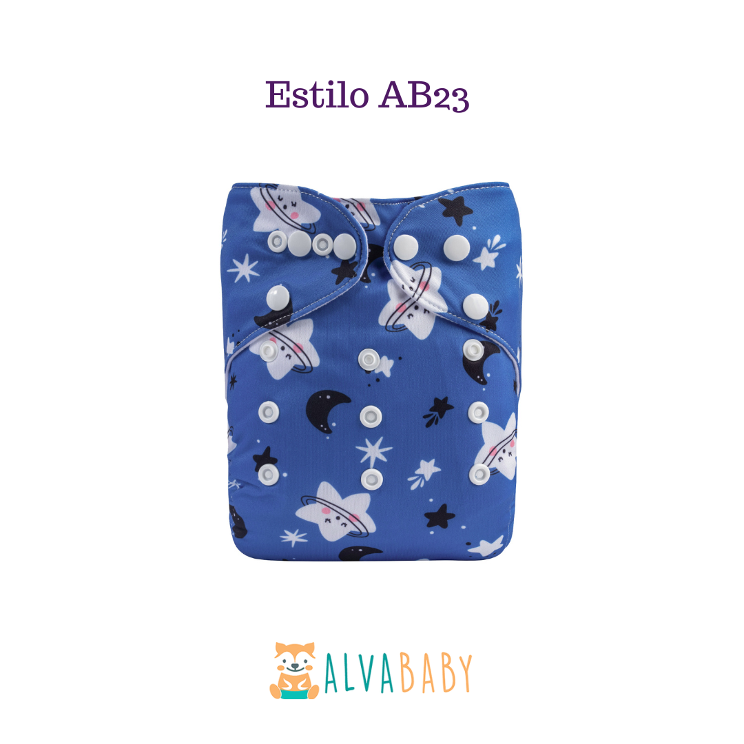 Pañal Ecológico ALVABABY - Estilo AB23