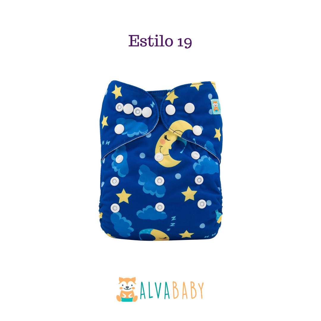 Pañal Ecológico ALVABABY - Estilo 19