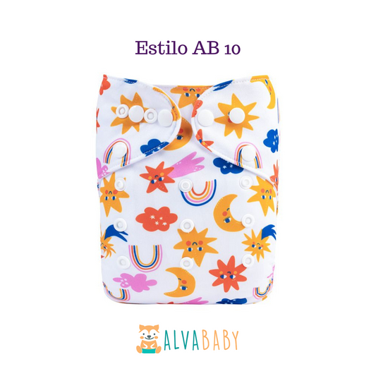 Pañal Ecológico ALVABABY - Estilo AB10