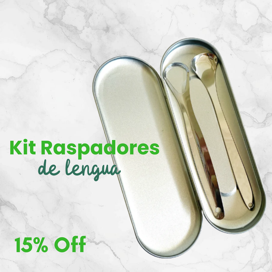 Raspadores de lengua - kit estuche y raspadores en forma de Y