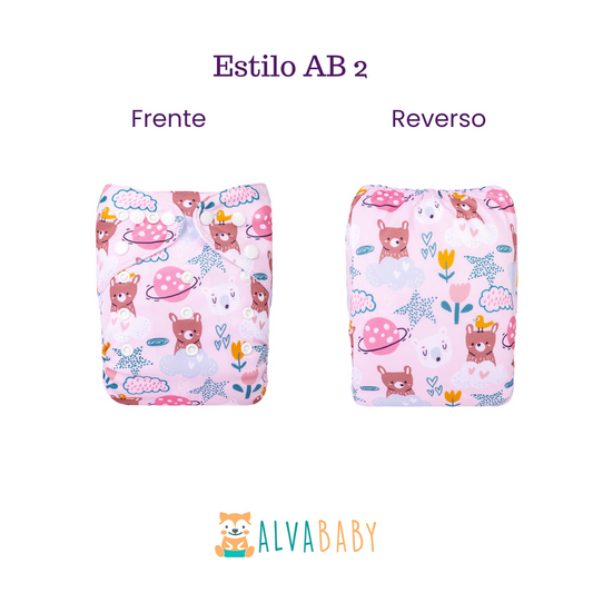 Pañal Ecológico ALVABABY - Estilo AB2