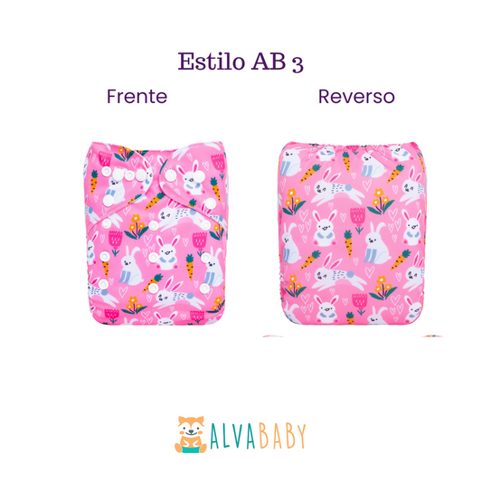 Pañal Ecológico ALVABABY - Estilo AB3
