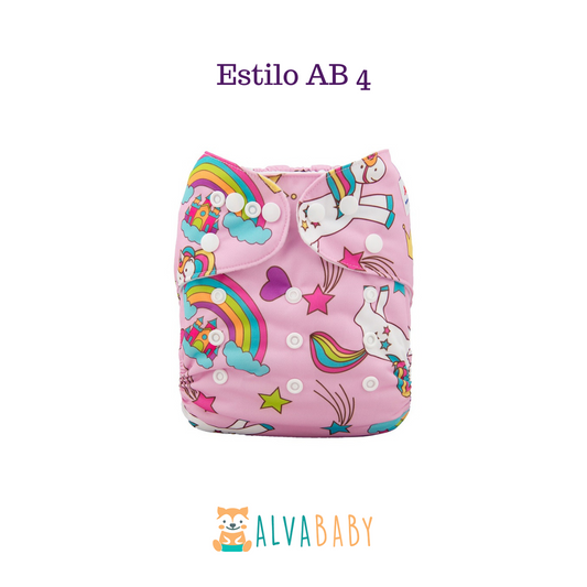 Pañal Ecológico ALVABABY - Estilo AB4