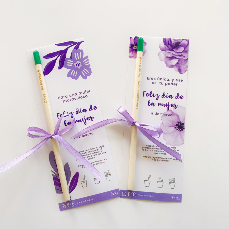 Lápiz Plantable Día de la Mujer