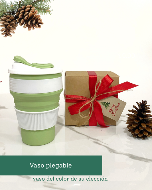 Vaso plegable de regalo de navidad