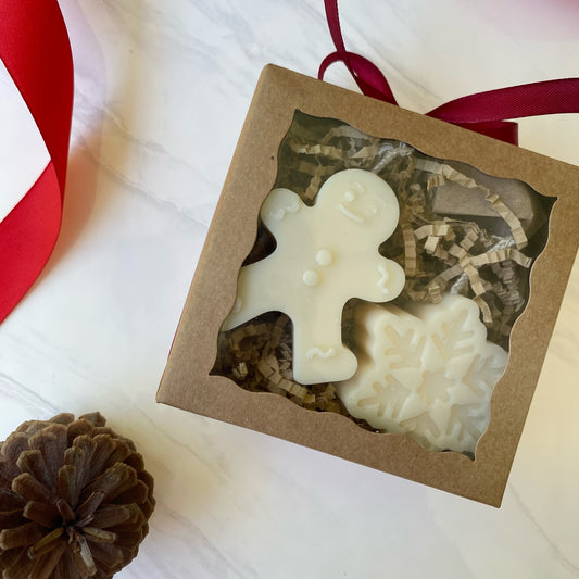 Velas de regalo - Copo de Nieve y Galleta