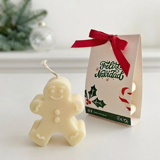 Vela navideña de galleta
