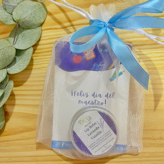 Bálsamos labiales día del maestro - estilo escolar