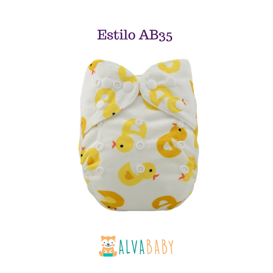 Pañal Ecológico ALVABABY - Estilo AB35