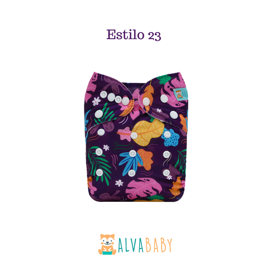 Pañal Ecológico ALVABABY - Estilo 23