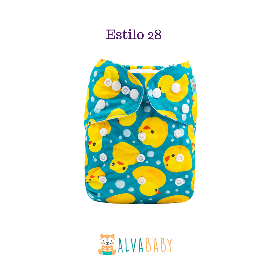 Pañal Ecológico ALVABABY - Estilo 28