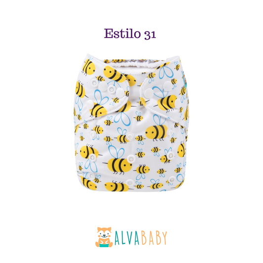 Pañal Ecológico ALVABABY - Estilo 31