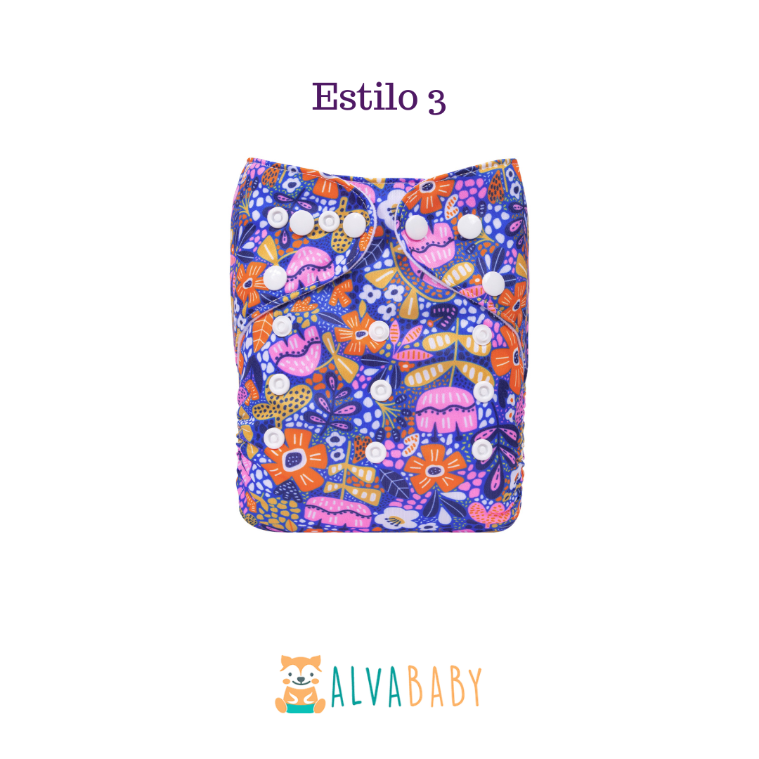 Pañal Ecológico ALVABABY - Estilo 3