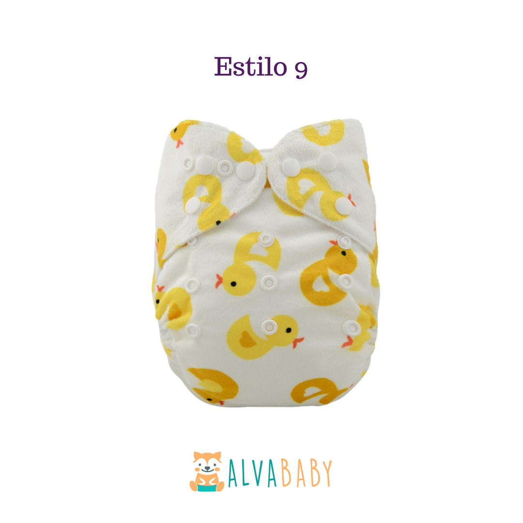 Pañal Ecológico ALVABABY - Estilo 9