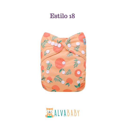 Pañal Ecológico ALVABABY - Estilo 18
