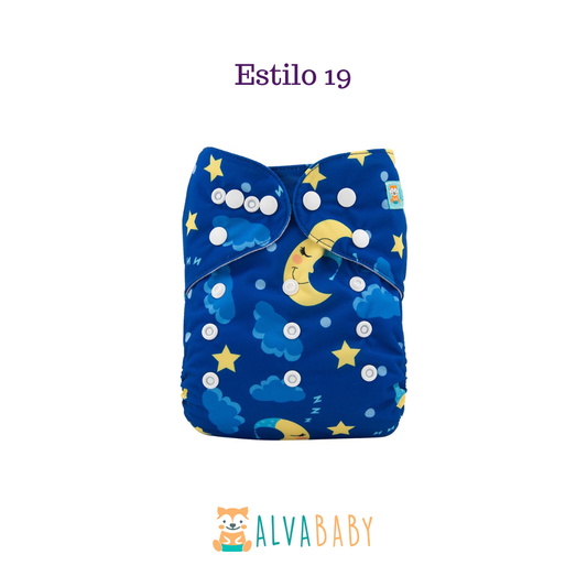 Pañal Ecológico ALVABABY - Estilo 19