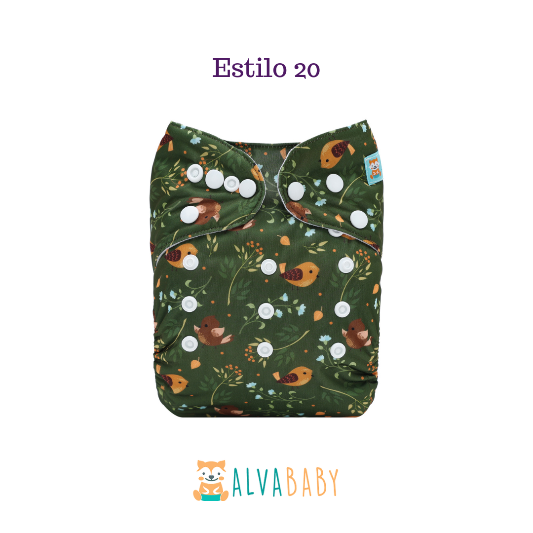 Pañal Ecológico ALVABABY - Estilo 20