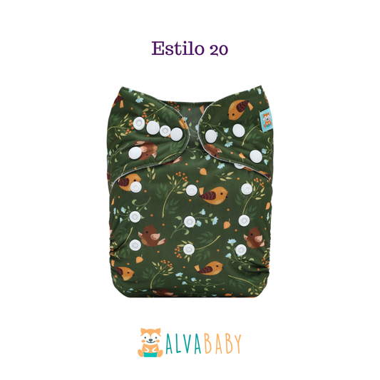 Pañal Ecológico ALVABABY - Estilo 20
